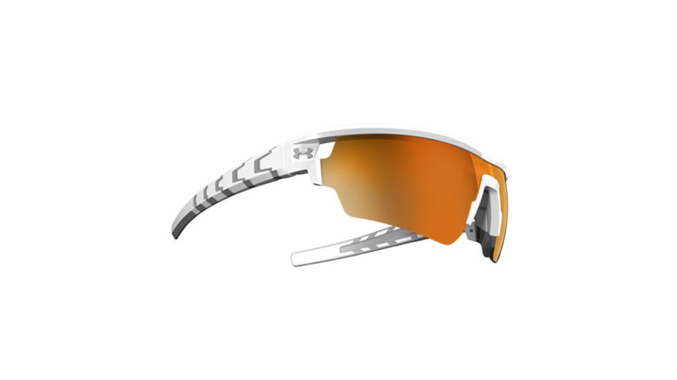 Under Armour Phenom, Satin White Frame w/Gray Rubber, Orange Mirror ML, U8600054-110941