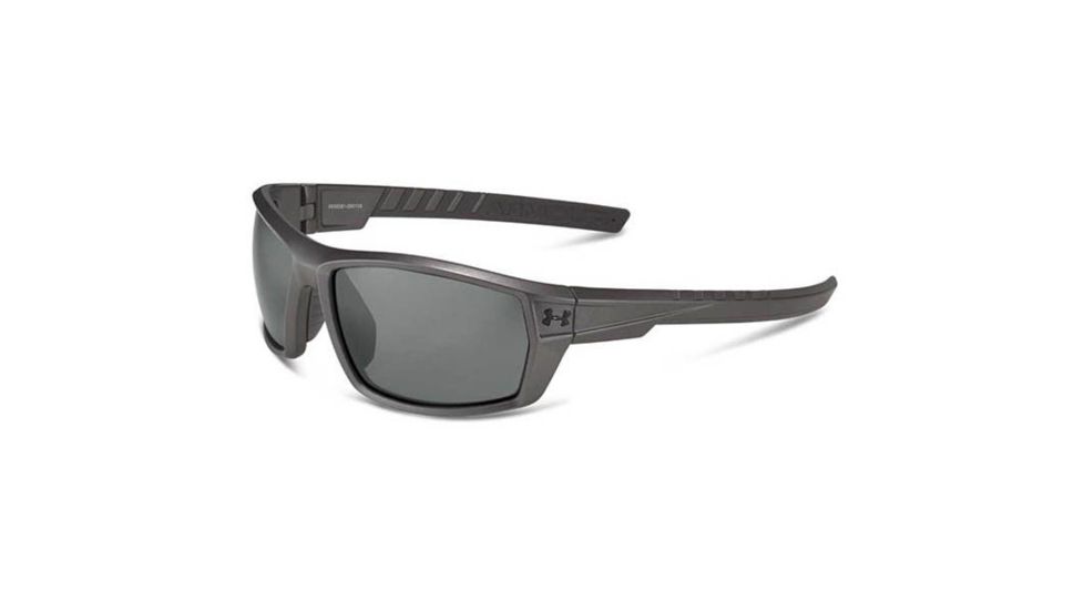 Under Armour Ranger, Satin Carbon w/Black Rubber, Gray Polarized w/ML, U8600061-060108