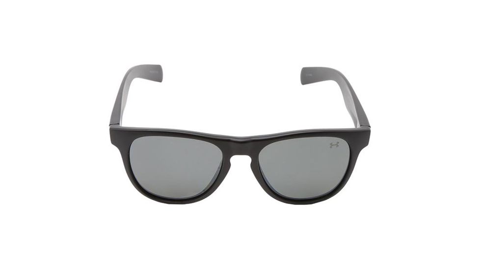 Under Armour Sierra, Satin Black w/Black Rubber, Gray Polarized w/ML, U8600059-010108