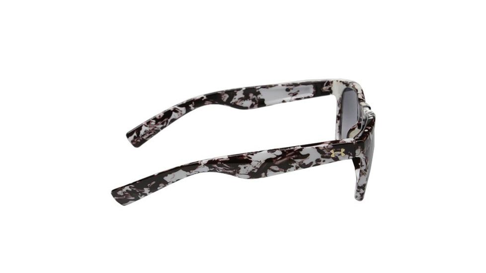 Under Armour Sierra, White Marble w/Clear Rubber, Gray Gradient Lens, U8600059-109806