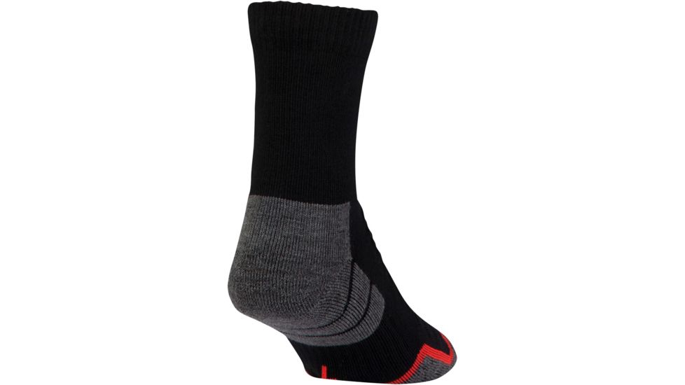 Under Armour All Season Wool Mid Crew Socks, Black, 9-11 Medium, U043-BLK-MD