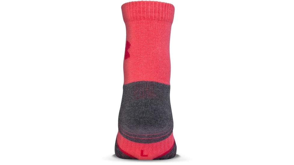 Under Armour All Season Wool Mid Crew Socks, Gala Pink, 9-11 Medium, U043-GPK-MD