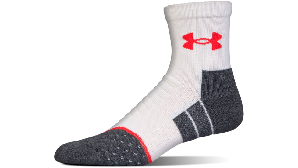Under Armour All Season Wool Mid Crew Socks, Gray Stone, 9-11 Medium, U043-GST-MD