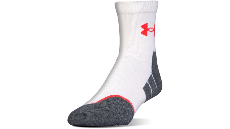 Under Armour All Season Wool Mid Crew Socks, Gray Stone, 9-11 Medium, U043-GST-MD