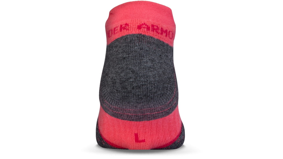 Under Armour All Season Wool No Show Socks, Gala Pink, 9-11 Medium, U042-GPK-MD