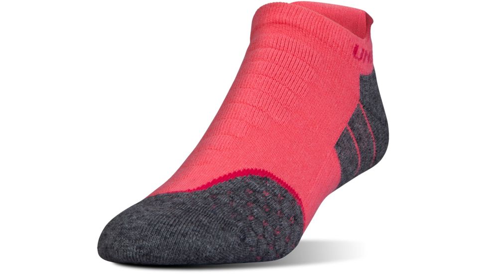 Under Armour All Season Wool No Show Socks, Gala Pink, 9-11 Medium, U042-GPK-MD
