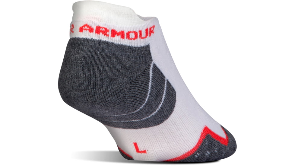 Under Armour All Season Wool No Show Socks, Gray Stone, 9-11 Medium, U042-GST-MD