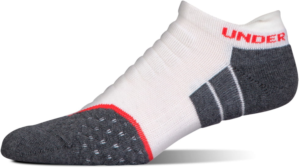 Under Armour All Season Wool No Show Socks, Gray Stone, 9-11 Medium, U042-GST-MD