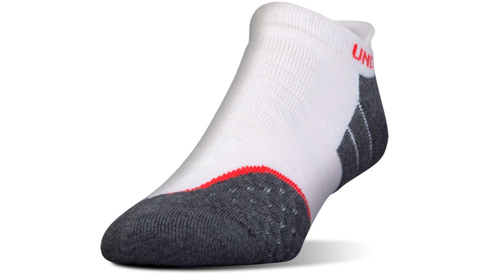 Under Armour All Season Wool No Show Socks, Gray Stone, 9-11 Medium, U042-GST-MD