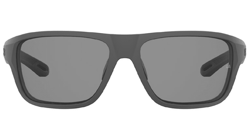 Under Armour Battle Sunglasses with Matte Black Frame and Grey Lens, Medium, UA0004S O6W-KA