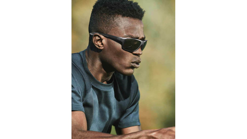 Under Armour Battle Sunglasses with Matte Black Frame and Grey Lens, Medium, UA0004S O6W-KA