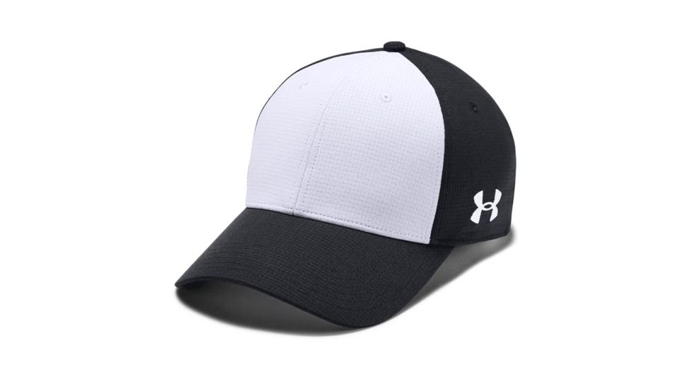 Under Armour Blank Color Blocked Airvent Cap - Men's, Large-Extra Large, Black, 1325822001L-XL