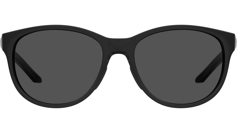 Under Armour Breathe Sunglasses with Shiny Black Frame and Grey Lens, Medium, UA0014GS 807-IR