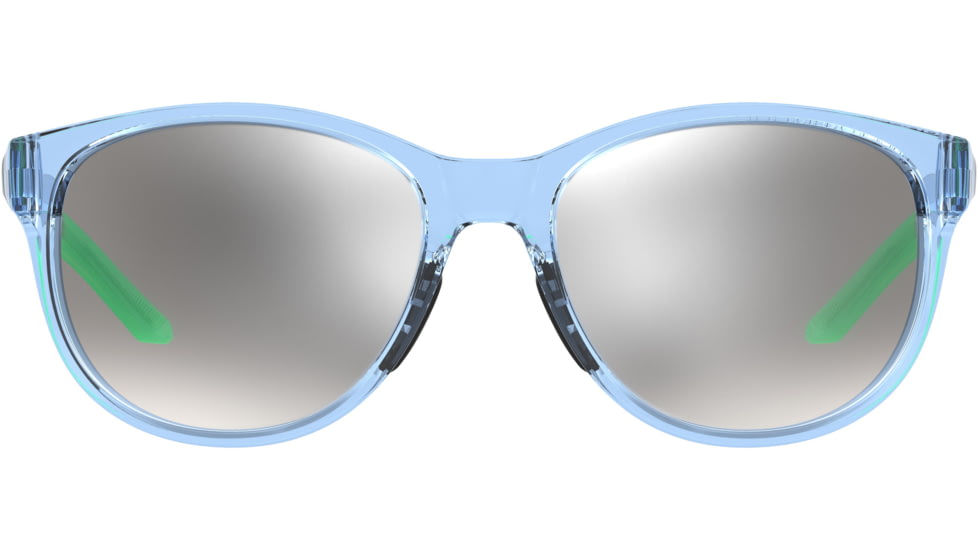 Under Armour Breathe Sunglasses with Transparent Azure Frame and Silver Mirror Lens, Medium, UA0014GS MVU-IC