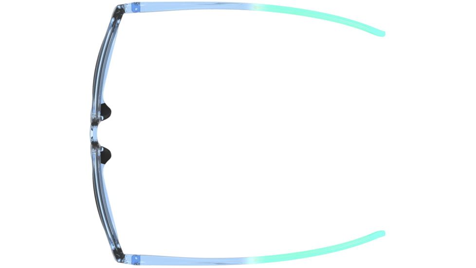 Under Armour Breathe Sunglasses with Transparent Azure Frame and Silver Mirror Lens, Medium, UA0014GS MVU-IC