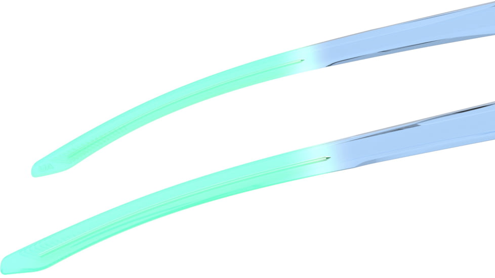 Under Armour Breathe Sunglasses with Transparent Azure Frame and Silver Mirror Lens, Medium, UA0014GS MVU-IC