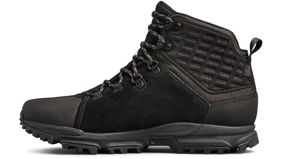 Under Armour Brower Mid WP Mens, Black/Black/Charcoal, 12, 3020759-001-12