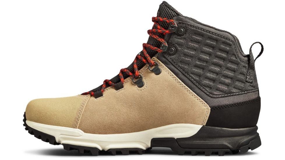 Under Armour Brower Mid WP Mens, City Khaki/Stone/Radio Red, 10, 3020759-200-10