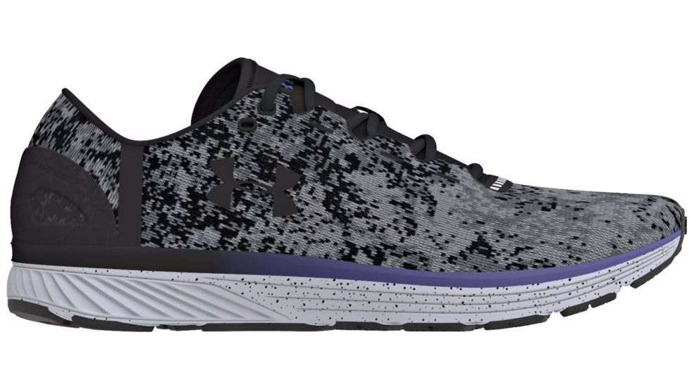 Under Armour Charged Bandit 3 Digi Road Running Shoe - Women's-Glacier Gray/Overcast Gray/Black-Medium-8.5