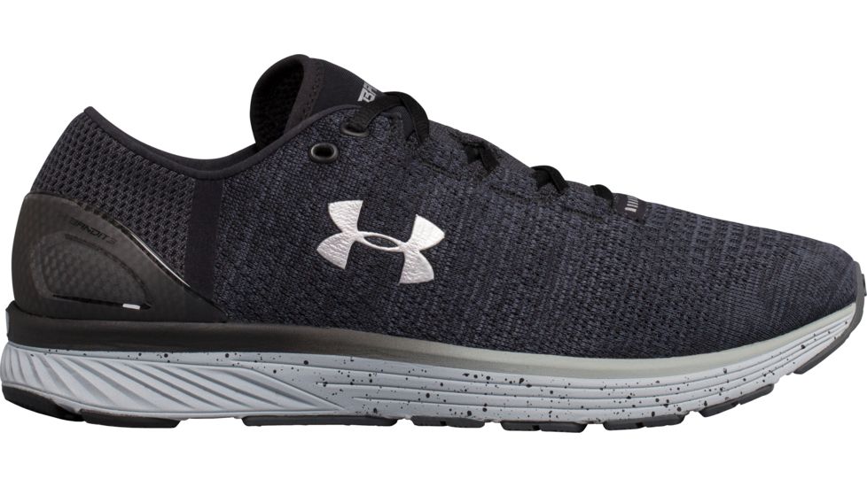 Under Armour Charged Bandit 3 Road Running Shoe - Men's-Black-Extra Wide-12.5