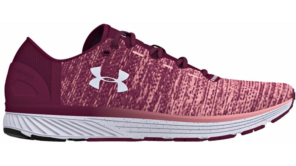 Under Armour Charged Bandit 3 Road Running Shoe - Women's-Black Currant/Pink Sands/Glacier Gray-Medium-10