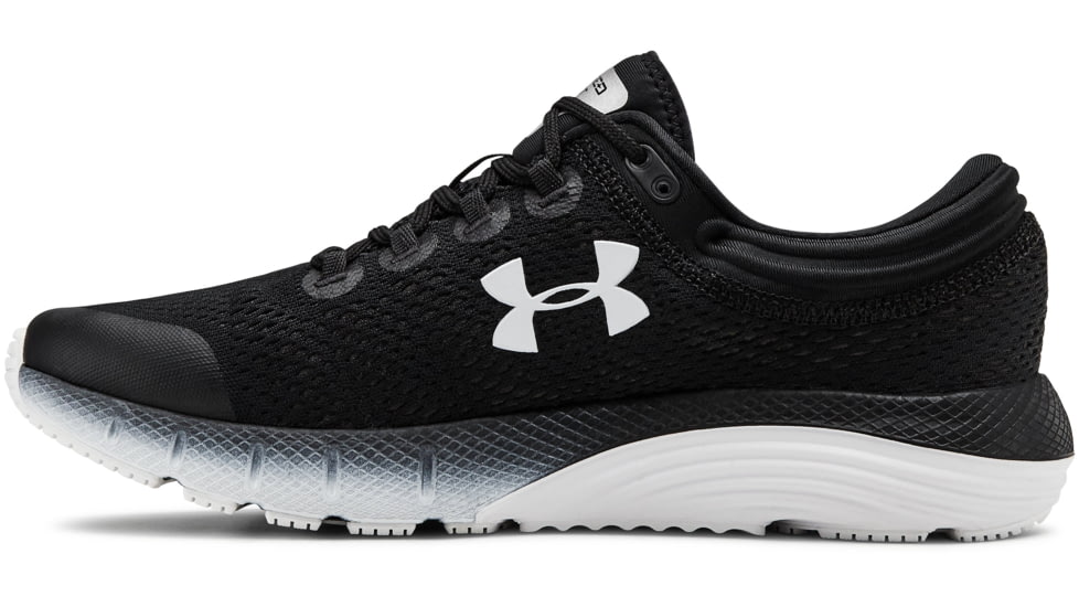 Under Armour UA Charged Bandit 5 Road Running Shoes - Women's, 7, Black/White/White, 3021964-001-7
