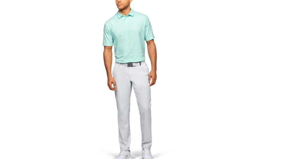 Under Armour Charged Cotton Scramble Stripe Polo - Mens, 3XL, Aqua Float, 13234557913X