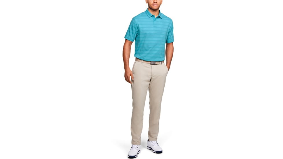 Under Armour Charged Cotton Scramble Stripe Polo - Mens, 3XL, Escape, 13234554503X