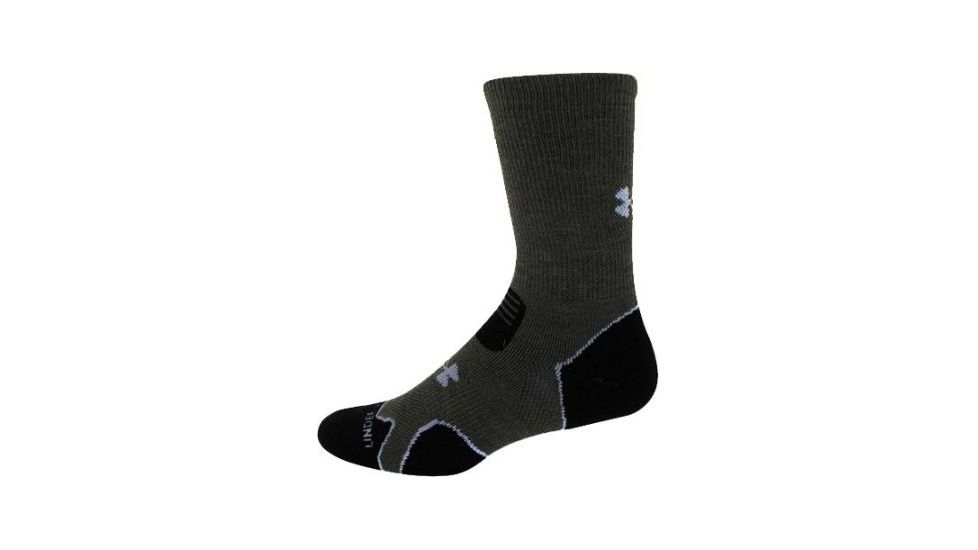 Under Armour Coldgear Hitch Heavy Cushion Boot Socks Sagegray Medium Ua4661 Saggry Md