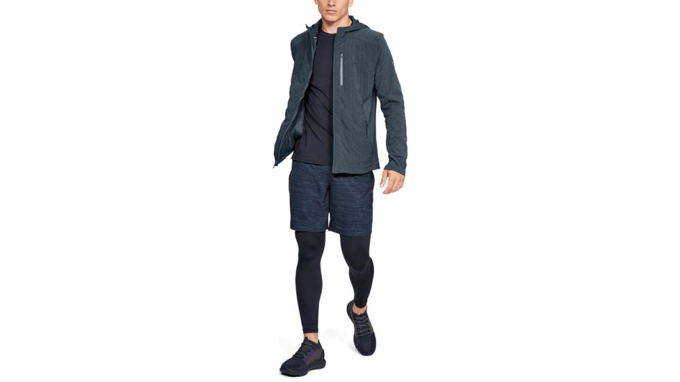 Under Armour ColdGear Reactor Hybrid Lite Jacket - Mens, Wire/Ash Gray, Small, 1348020-073-SM
