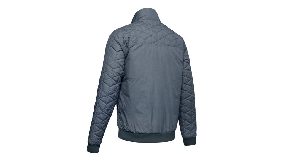 Under Armour ColdGear Reactor Performance Jacket - Mens, Wire/Black, Extra Large, 1342691-073-XL