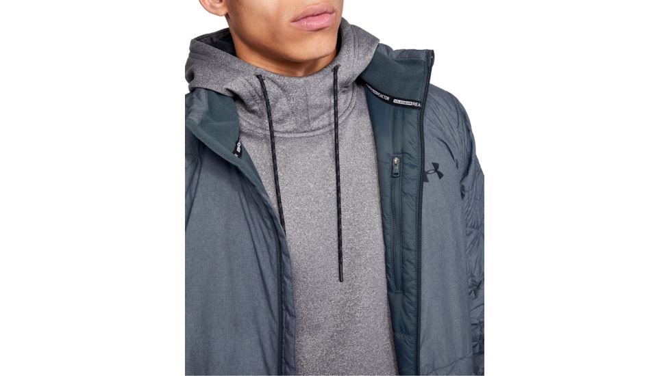 Under Armour ColdGear Reactor Performance Jacket - Mens, Wire/Black, Extra Large, 1342691-073-XL