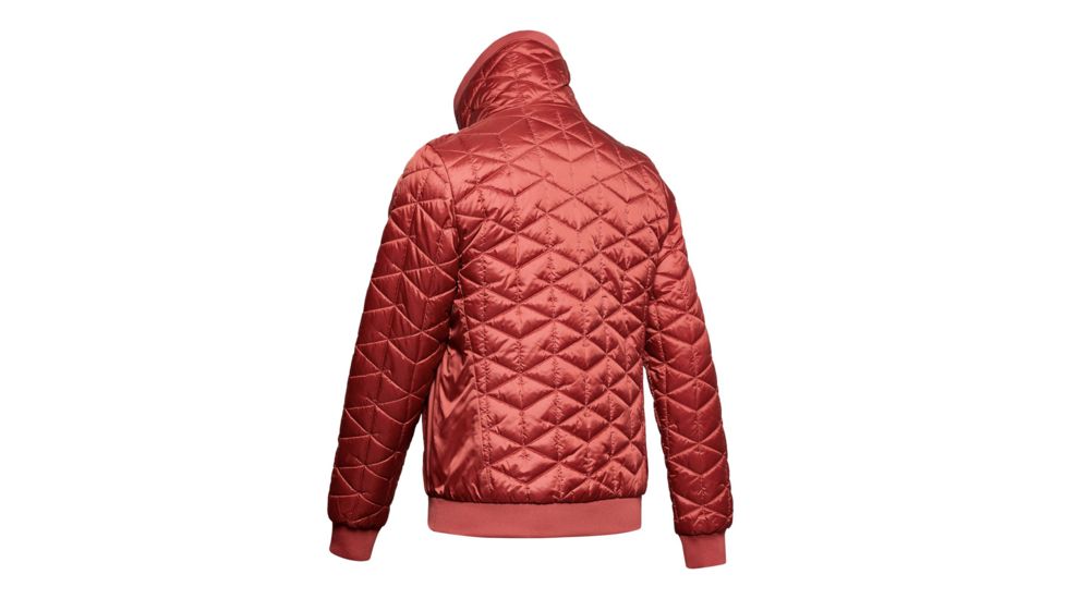 Under Armour ColdGear Reactor Performance Jacket - Womens, Fractal Pink/Daiquiri, Small, 1342792-692-SM