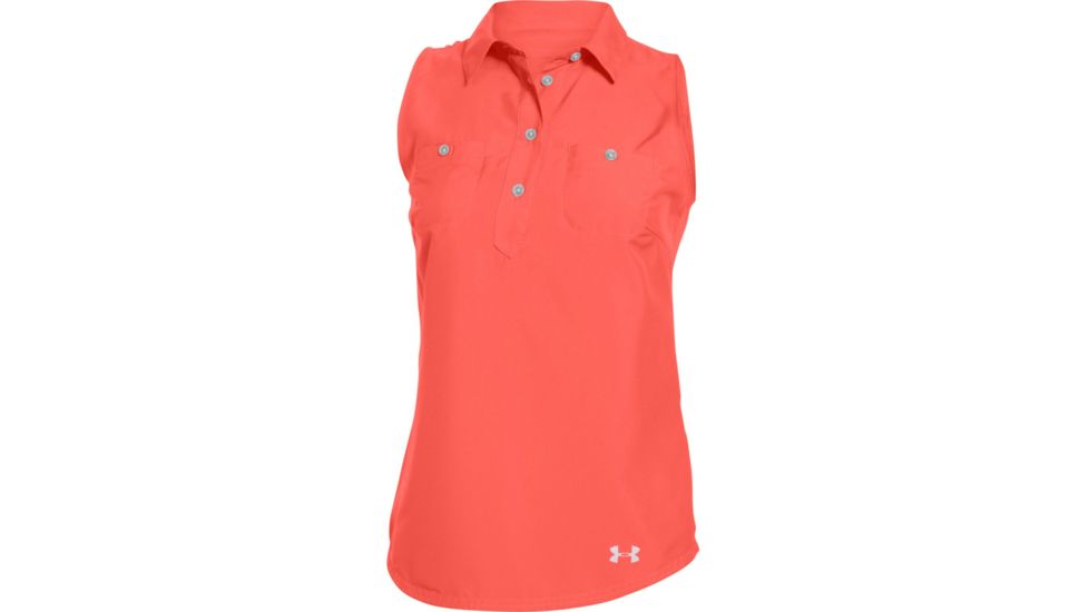 Under Armour CoolSwitch Thermocline Amalgam Tank - Women's-After Burn/Glacier Gray-Small