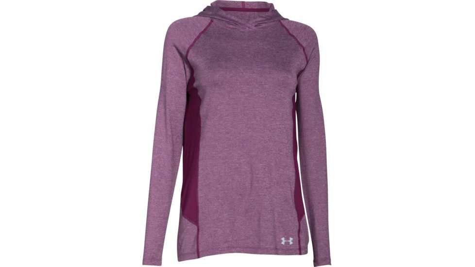 Under Armour CoolSwitch Trail Hoodie - Women's-Beet/Reflective-X-Large