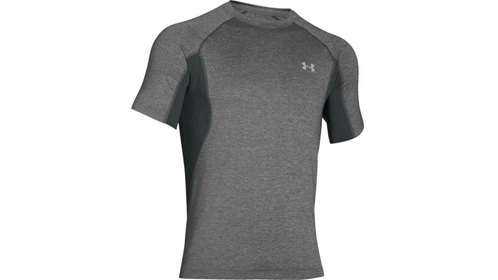 Under Armour CoolSwitch Trail Short Sleeve T-Shirt - Men's-Granite/Reflective-Small