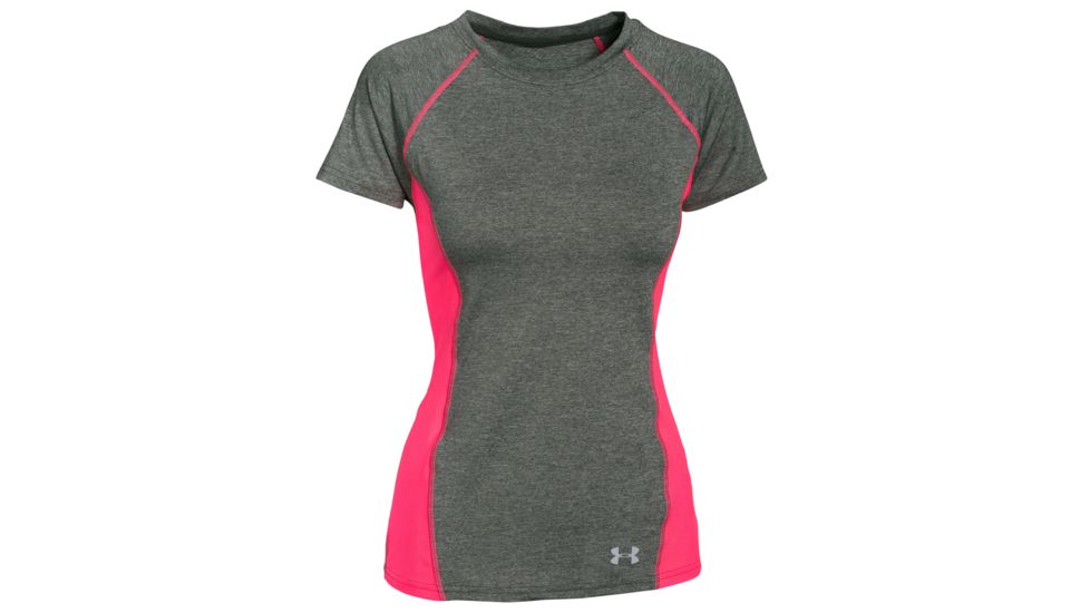 Under Armour CoolSwitch Trail Short Sleeve T-Shirt - Women's-Combat Green/Reflective-X-Small