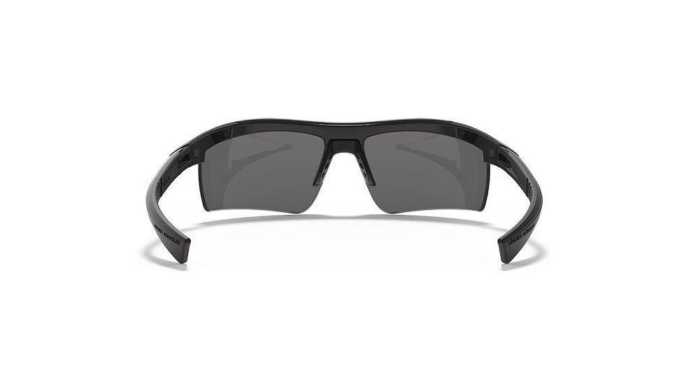 Under Armour Core 2.0 Storm Sunglasses, Shiny Black/Black Frame, Gray Polarized U8630082-000008