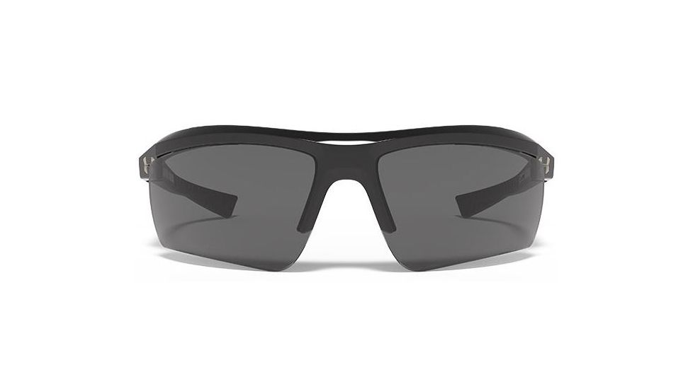 Under Armour Core 2.0 Storm Sunglasses, Shiny Black/Black Frame, Gray Polarized U8630082-000008