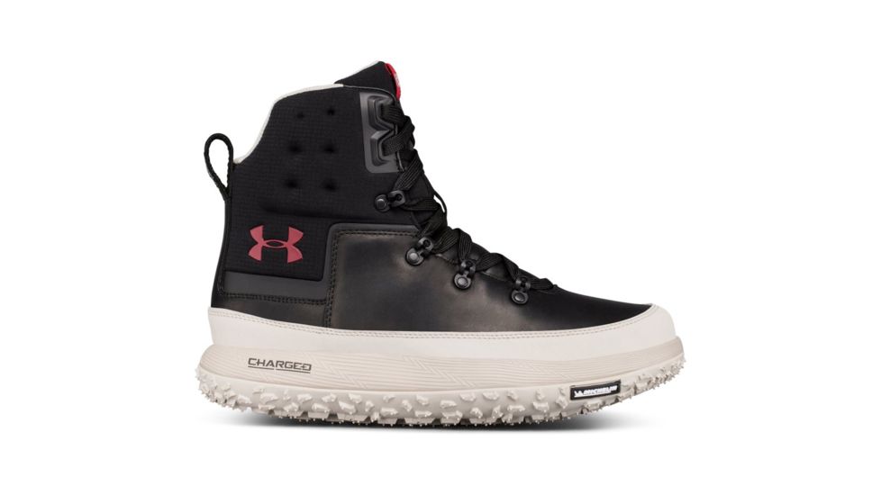 Under Armour Fat Tire Govie Winter Boot - Men's-Black/Smoke/Crimson-Medium-11.5