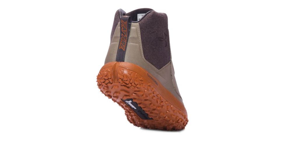 Under Armour Fat Tire Leather Hiking Boot - Men's-Dune/Orange/Char-Medium-10.5