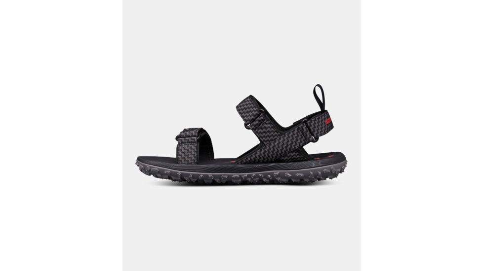Under Armour Fat Tire Sandal - Men's, Anthracite/Zinc Gray/Pierce, 14, 1293328-100-14