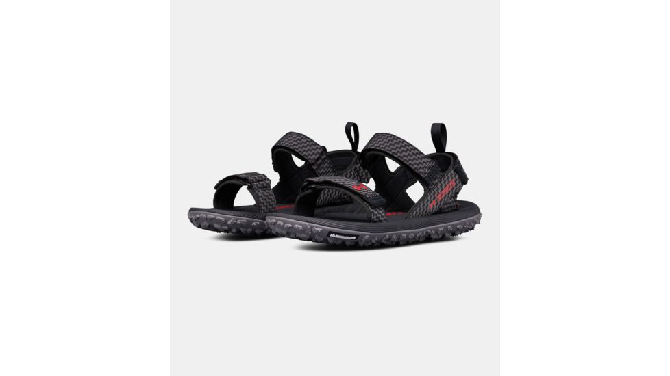 Under Armour Fat Tire Sandal - Men's, Anthracite/Zinc Gray/Pierce, 14, 1293328-100-14
