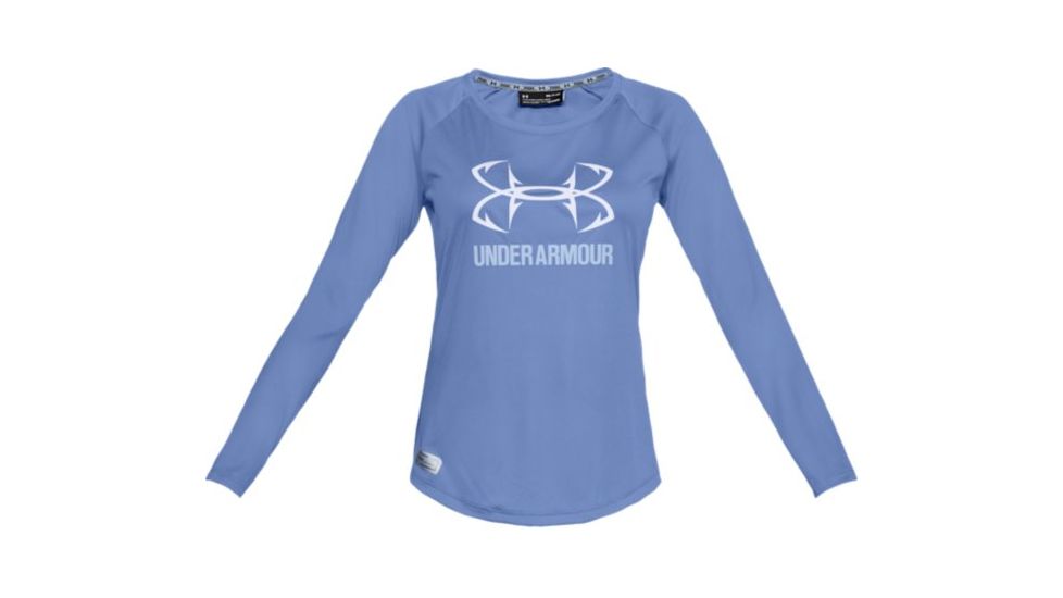 Under Armour Fish Hunter Tech Long Sleeve Shirt - Women's, Talc Blue AFS/Deprecated/Oxford Blue AFS/Deprecate, Small, 1290534-586-SM