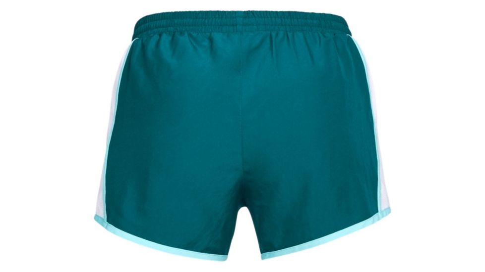 Under Armour Fly By Short - Women's, Tourmaline Teal/White/Reflective, Extra Small, 1297125-716-XS