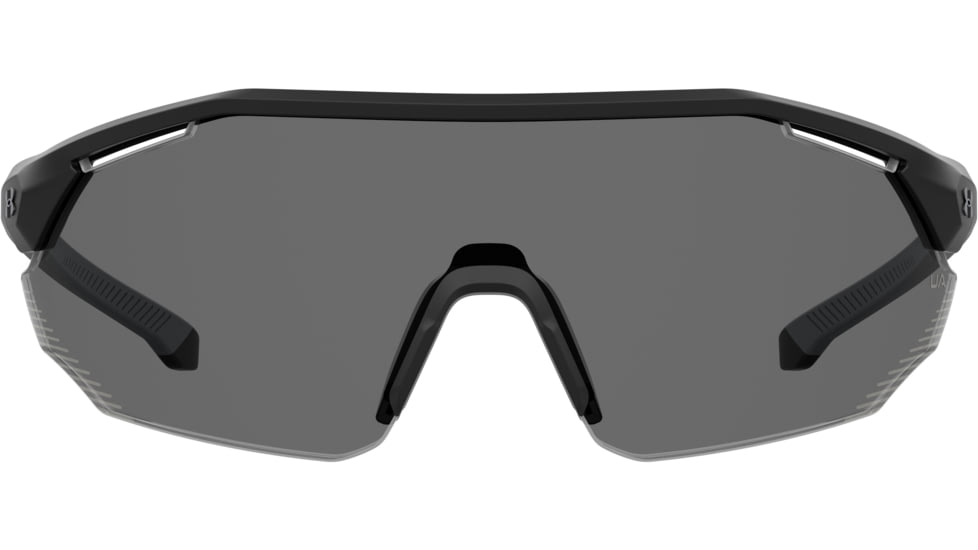 Under Armour Force 2 Sunglasses with Matte Black Frame and Grey Lens, Medium, UA0011S 003-KA