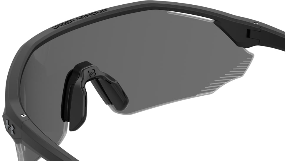 Under Armour Force 2 Sunglasses with Matte Black Frame and Grey Lens, Medium, UA0011S 003-KA