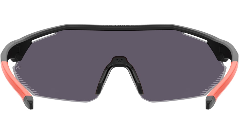 Under Armour Force 2 Sunglasses with Matte Black/Grey Frame and Orange Mirror Lens, Medium, UA0011S RC2-50