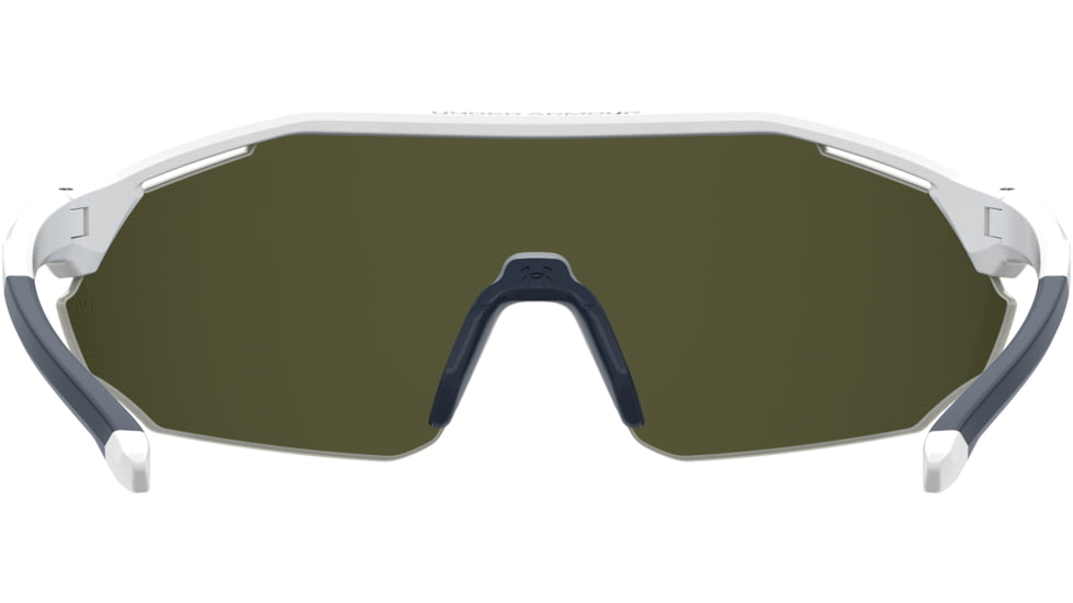Under Armour Force 2 Sunglasses with Matte White/Grey Frame and Blue Mirror Lens, Medium, UA0011S WWK-W1
