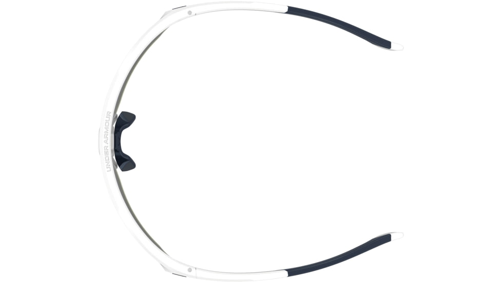 Under Armour Force 2 Sunglasses with Matte White/Grey Frame and Blue Mirror Lens, Medium, UA0011S WWK-W1